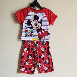 Disney Mikey Mouse And The Roadster Racers Pajama Set Size 12 Months